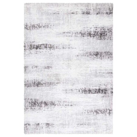 Safavieh 8 x 10 ft. Berber Shag Contemporary Rectangle Rug; Grey & Dark Grey BER551F-8